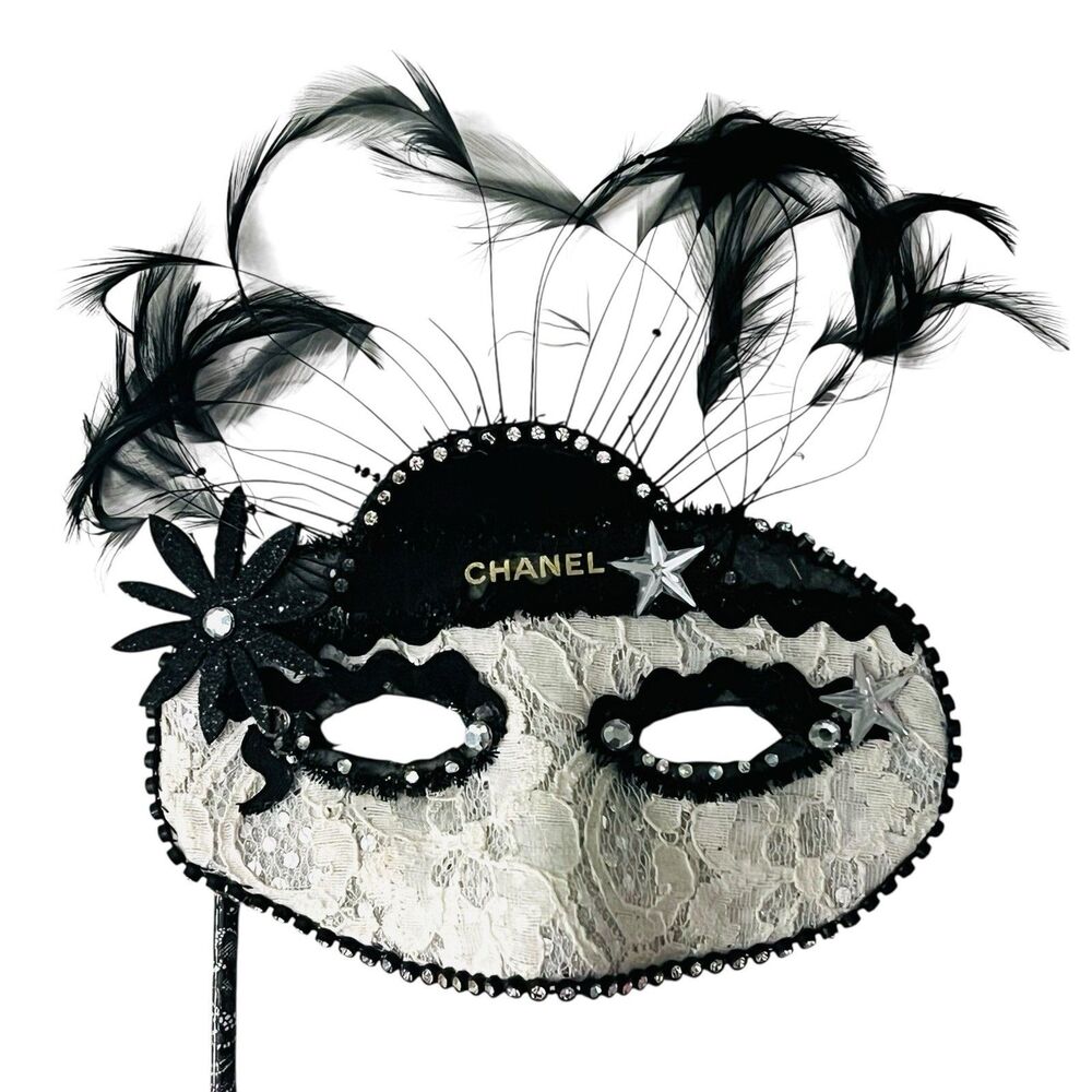 Masquerade Mask with Holding Stick Venetian Costume Mardi Gras Masks for Women